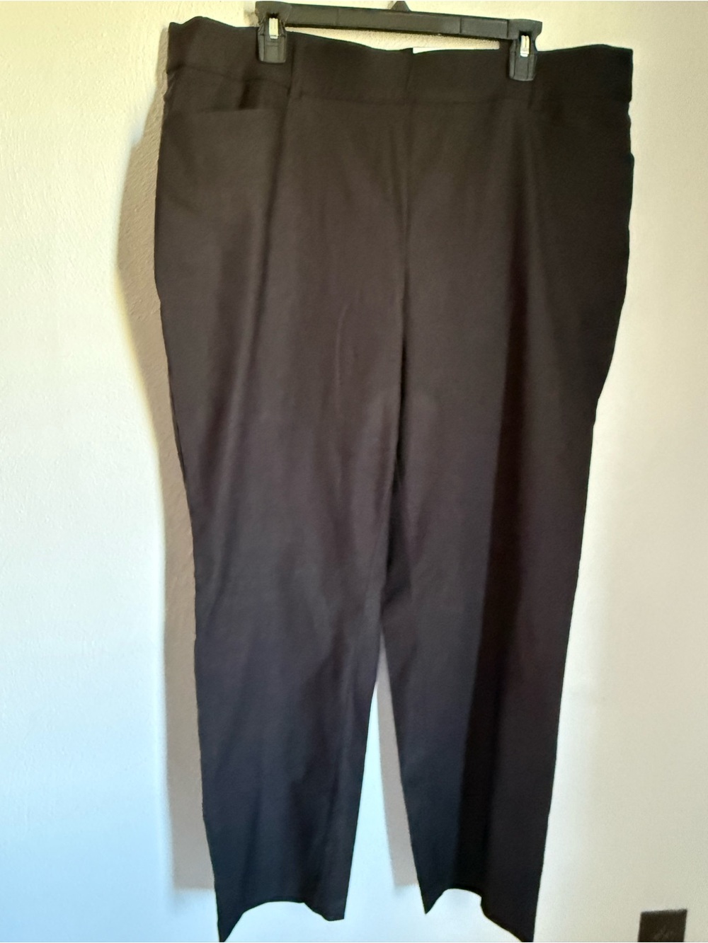 Rafaella Black Straight-Leg Dress Pants